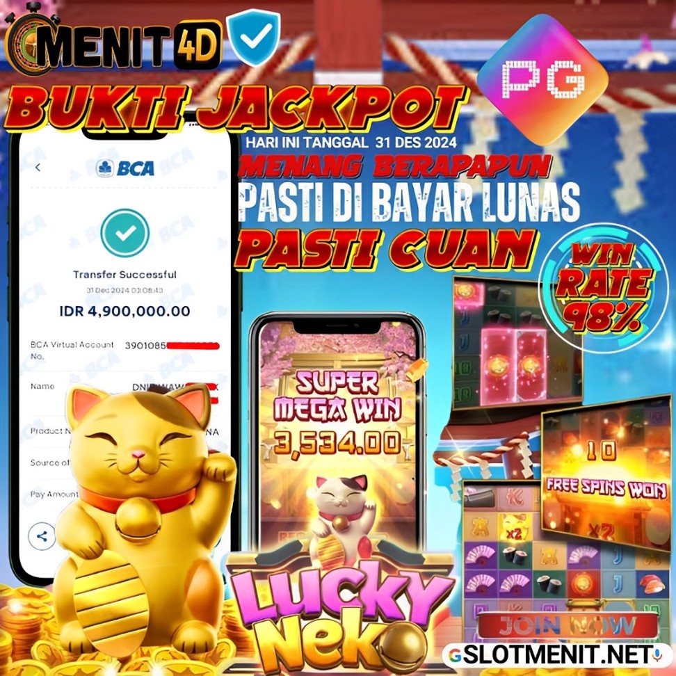 BUKTI KEMENANGAN JACKPOT SLOT TGL 31 DESEMBER 2024