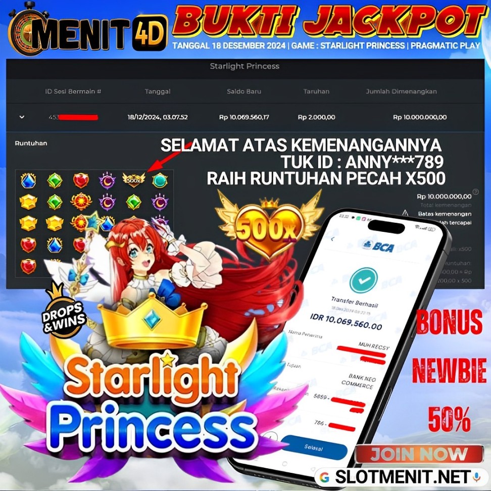 BUKTI KEMENANGAN RAIH JACKPOT HARI INI 18 DESEMBER 2024