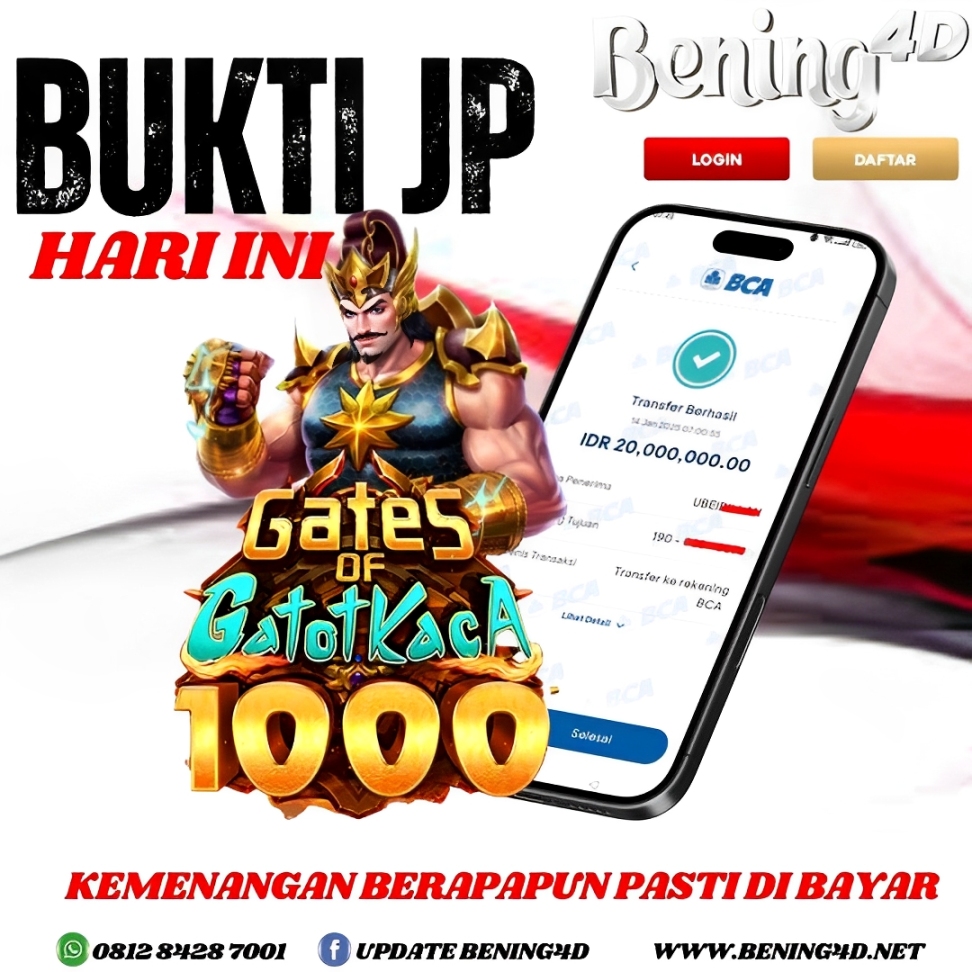 BUKTI KEMENANGAN JACKPOT SLOT TGL 14 JANUARI 2025