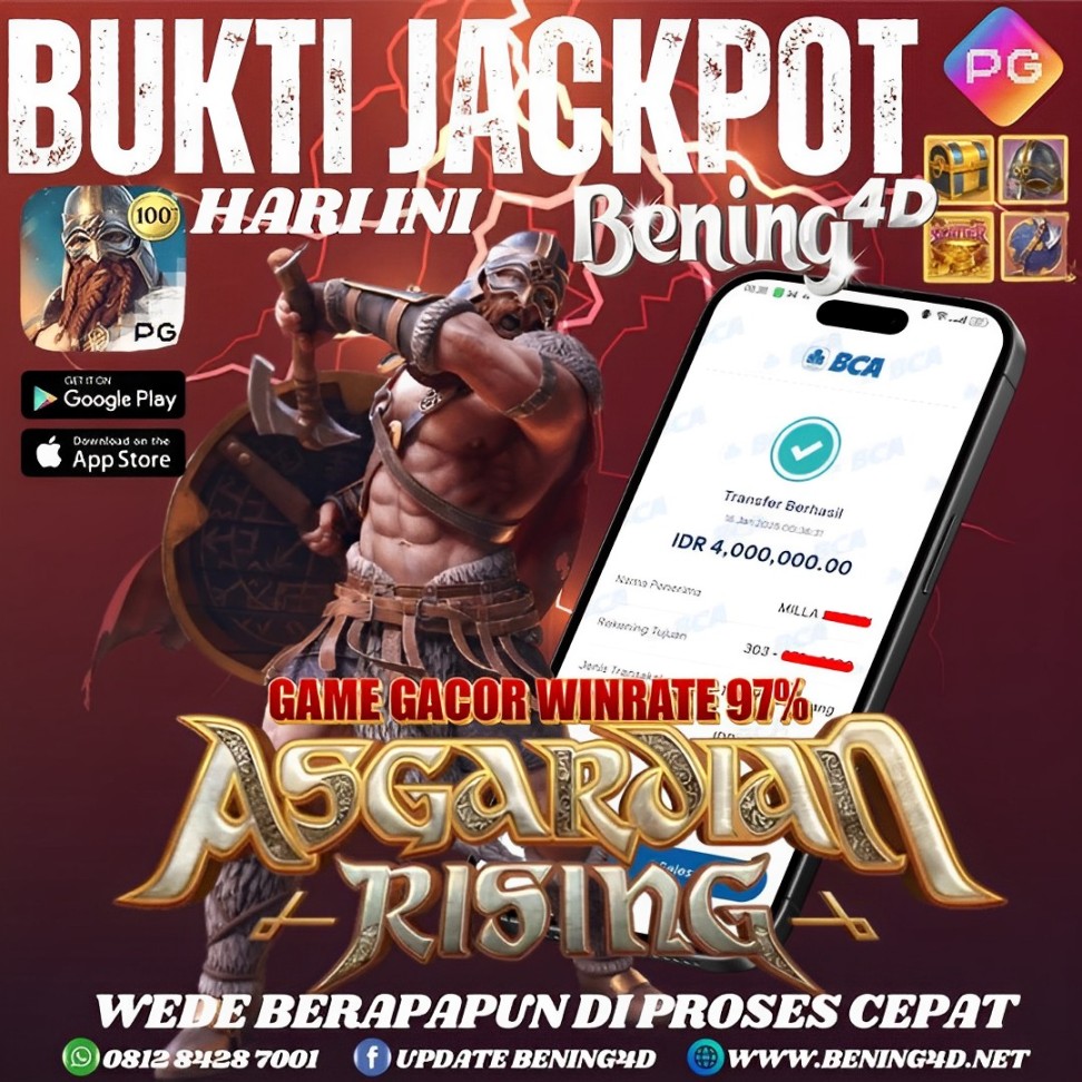 BUKTI KEMENANGAN JACKPOT SLOT TGL 16 JANUARI 2025