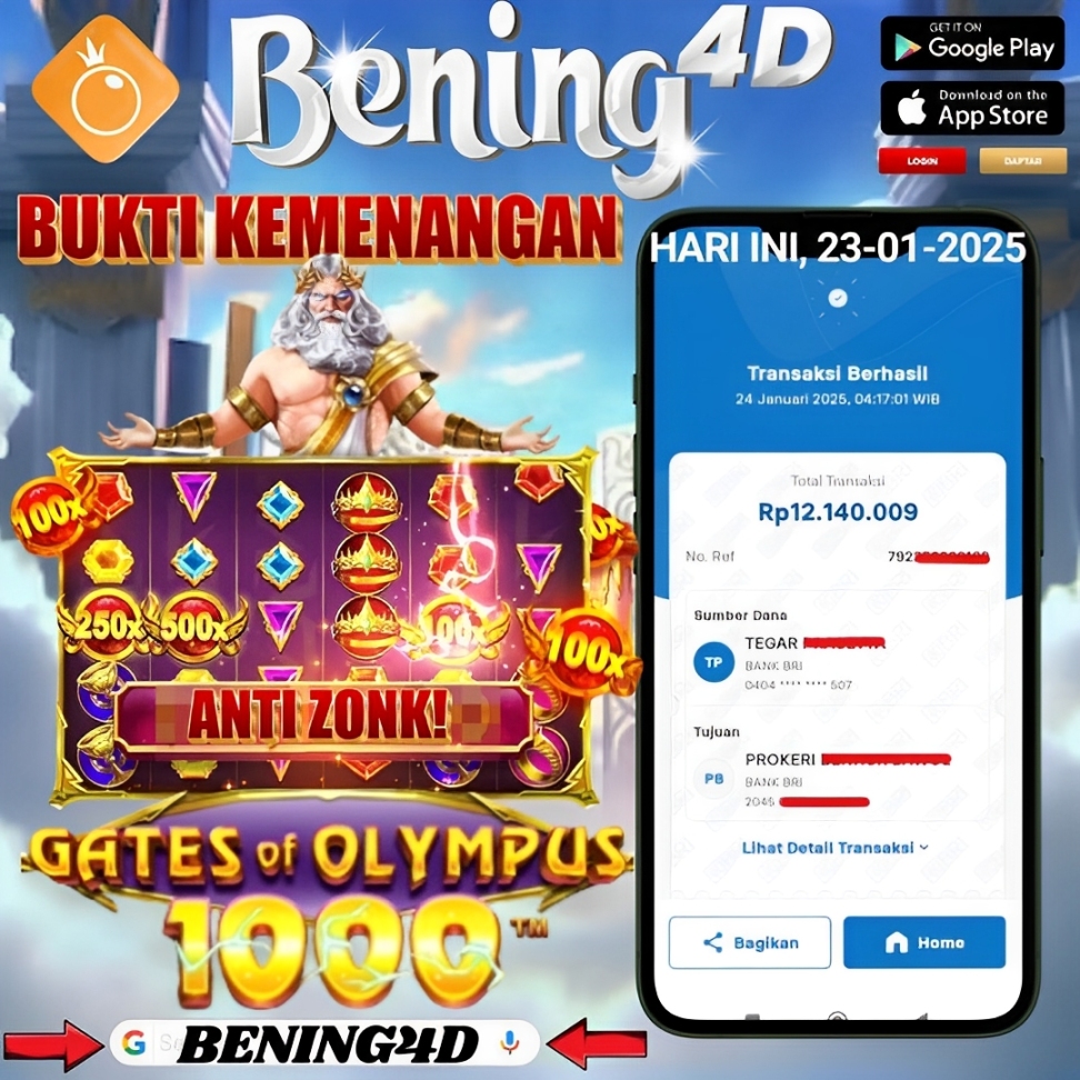 BUKTI KEMENANGAN JACKPOT SLOT TGL 24 JANUARI 2025