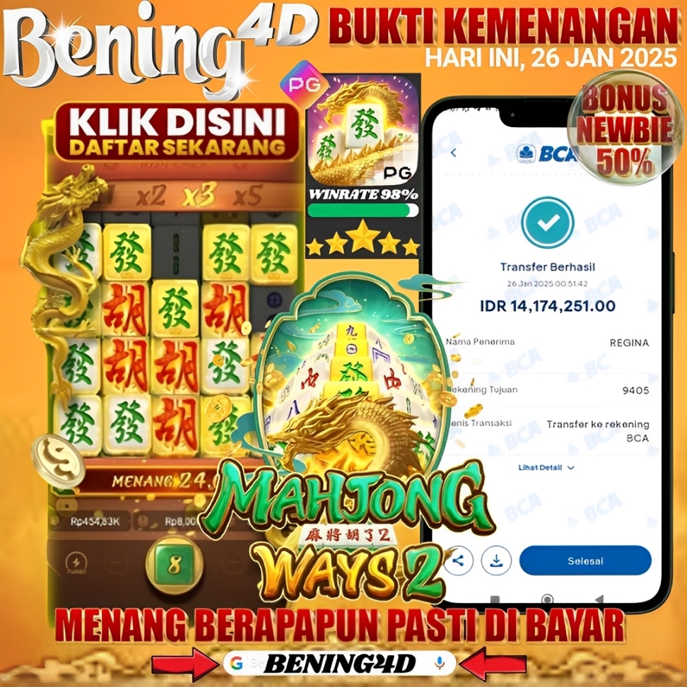 BUKTI KEMENANGAN JACKPOT SLOT TGL 26 JANUARI 2025