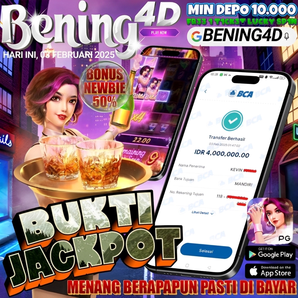 BUKTI KEMENANGAN JACKPOT SLOT TGL 03 FEBRUARI 2025