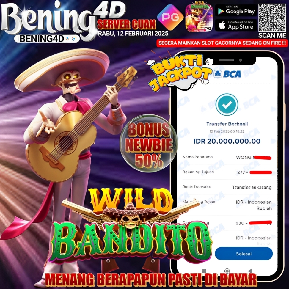 BUKTI KEMENANGAN JACKPOT SLOT TGL 12 FEBRUARI 2025