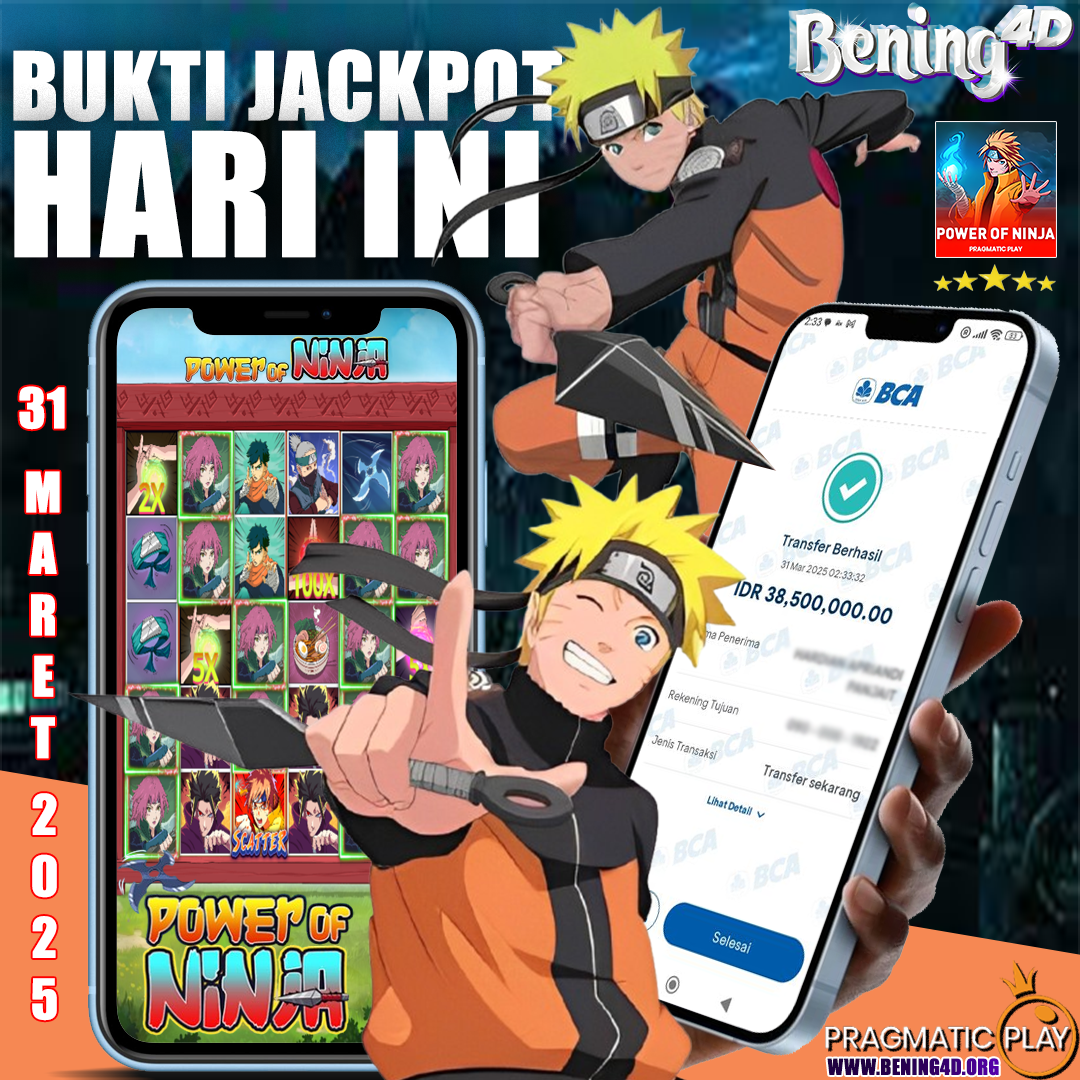 BUKTI KEMENANGAN JACKPOT SLOT GACOR TGL 31 MARET 2025