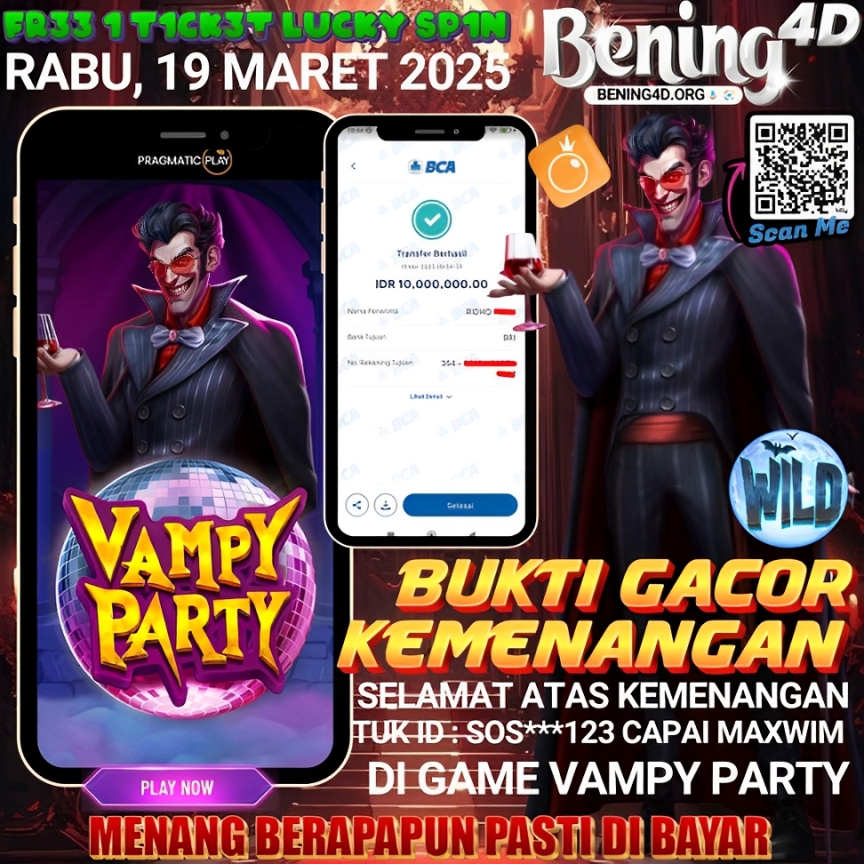 BUKTI KEMENANGAN JACKPOT SLOT GACOR TGL 19 MARET 2025 SIANG INI