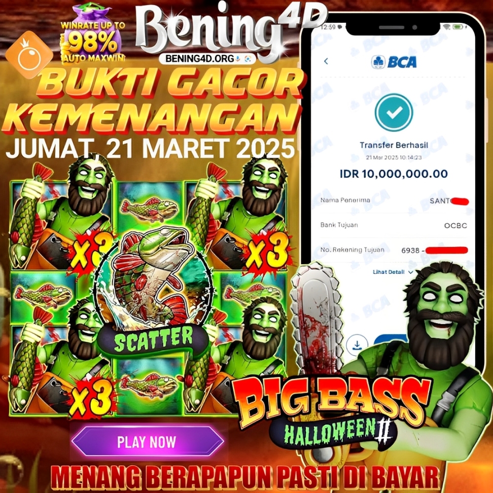 BUKTI KEMENANGAN JACKPOT SLOT GACOR TGL 21 MARET 2025 SIANG INI