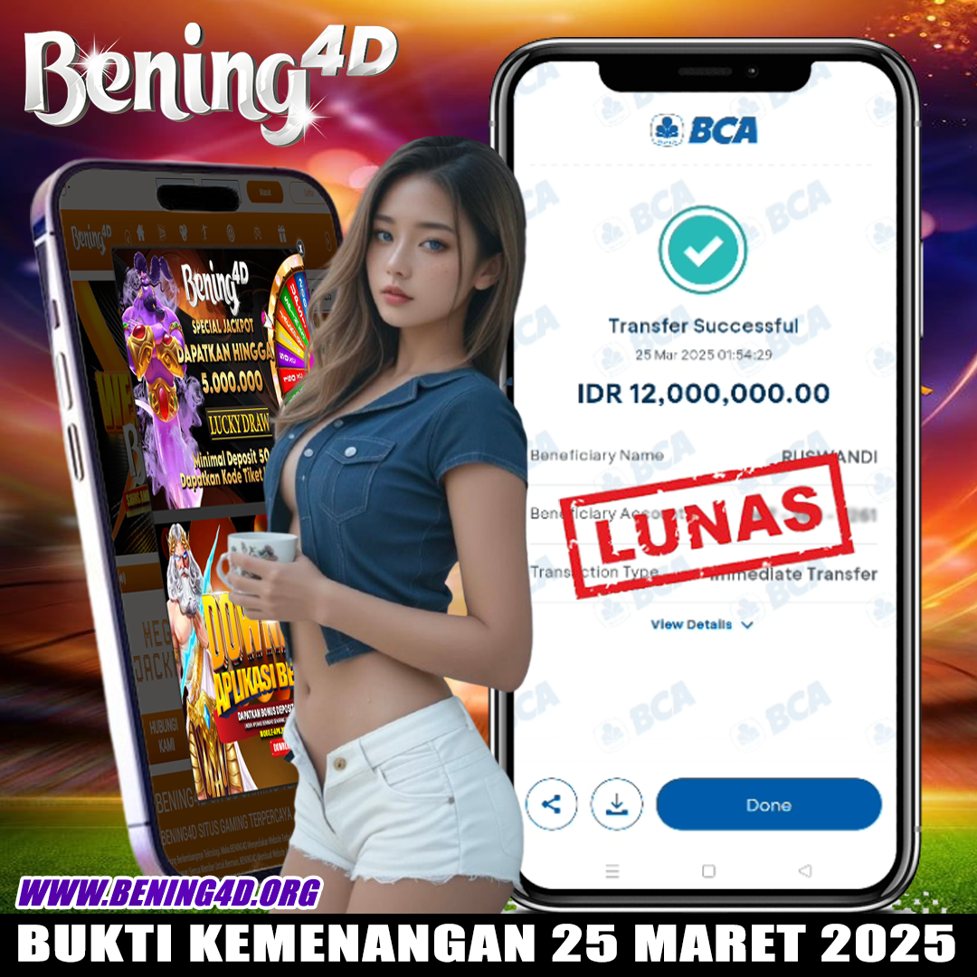 BUKTI KEMENANGAN JACKPOT SLOT GACOR TGL 25 MARET 2025