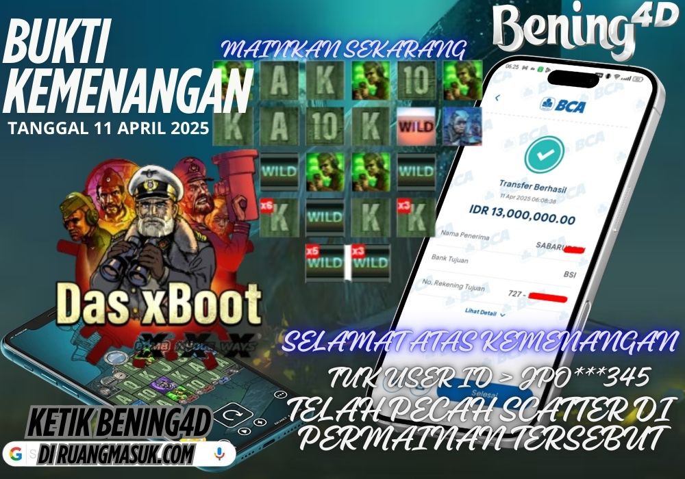 BUKTI KEMENANGAN JACKPOT SLOT GACOR TGL 11 APRIL 2025